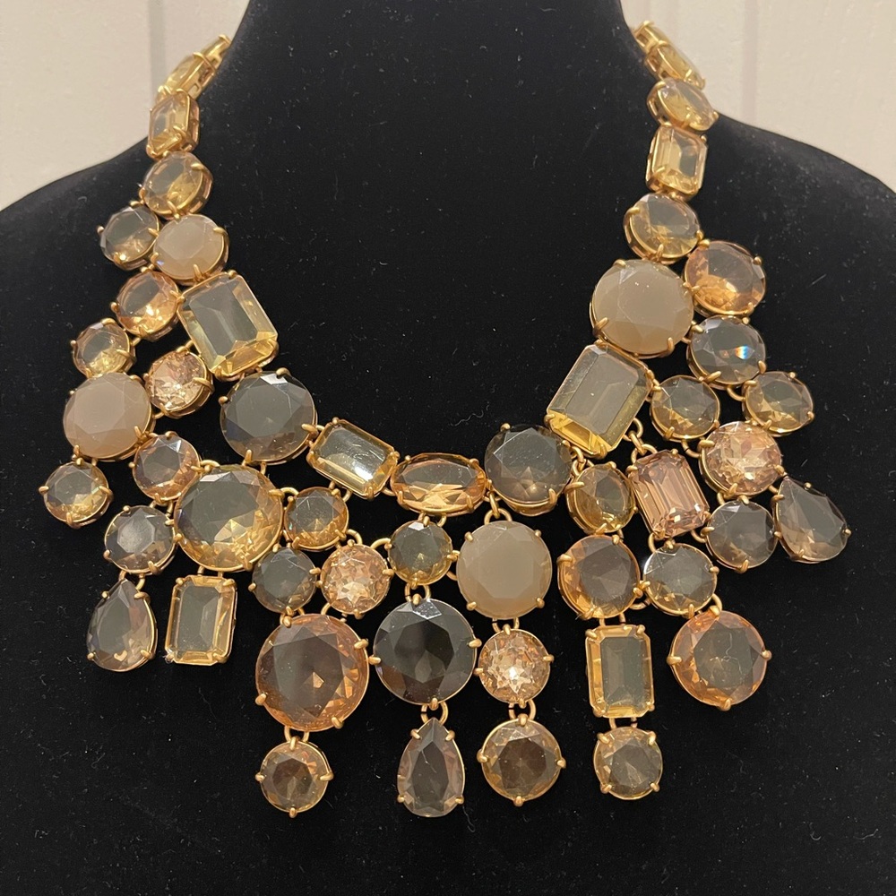 J CREW CRYSTAL BIB NECKLACE